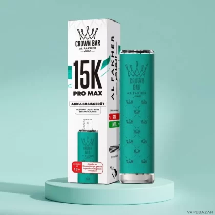 Al Fakher Crown Bar 15K Pro Max Basisgerät – Petrol