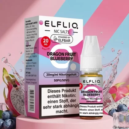 Elfliq Nikotinsalz Liquid – Dragon Fruit Blueberry