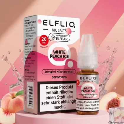 Elfliq Nikotinsalz Liquid – White Peach Ice