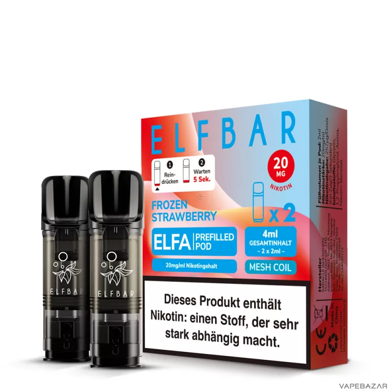ELFBAR ELFA Pods Frozen Strawberry 20mg – 2er Pack - Image 3