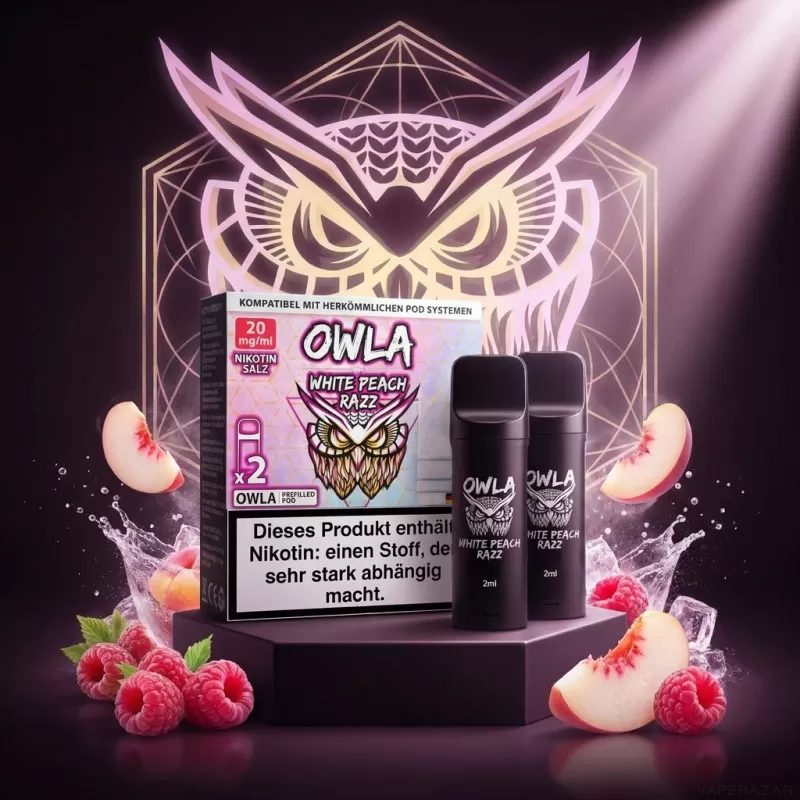 owla POD white peach razz