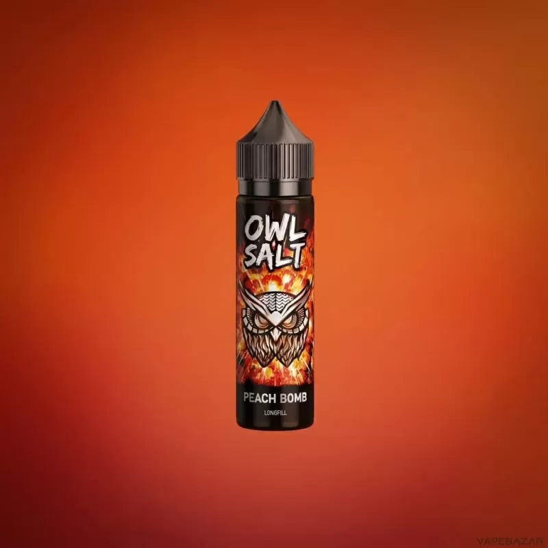 OWL Salt Longfill Peach Bomb Aroma 10ml in 60ml - Image 2