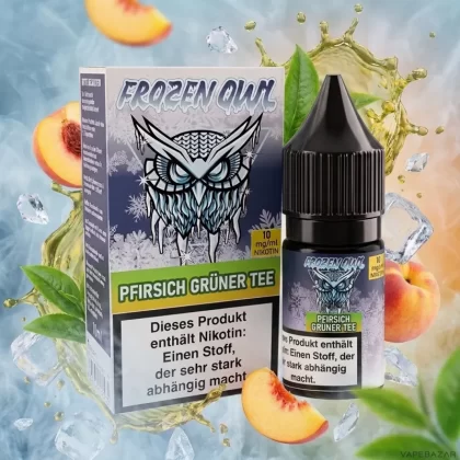 Frozen OWL Nikotinsalz Liquid – Pfirsich Grüner Tee