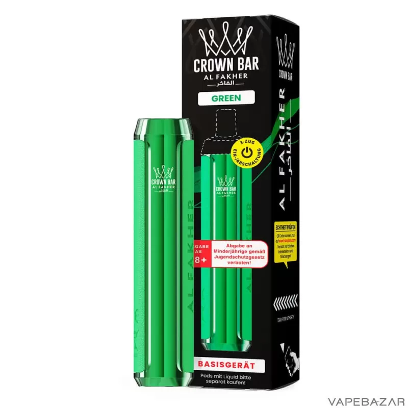 Crown Bar Al Fakher Basisgerät – Green - Image 2