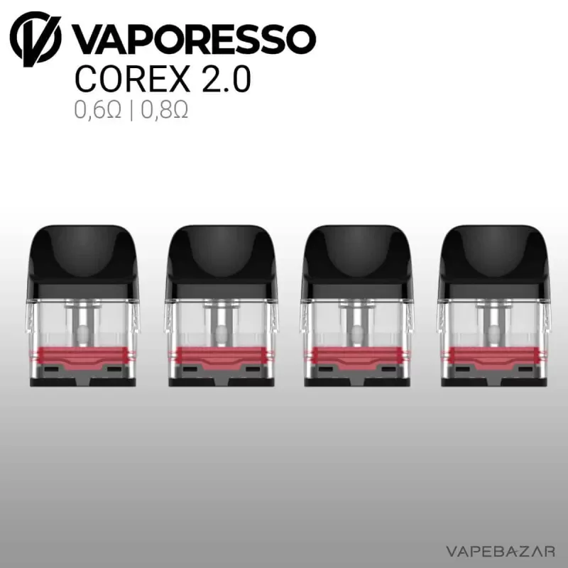 Vaporesso XROS Mesh Pods COREX 2.0 – (4er Pack) – 0 | 4Ω | 0 | 6Ω | 0