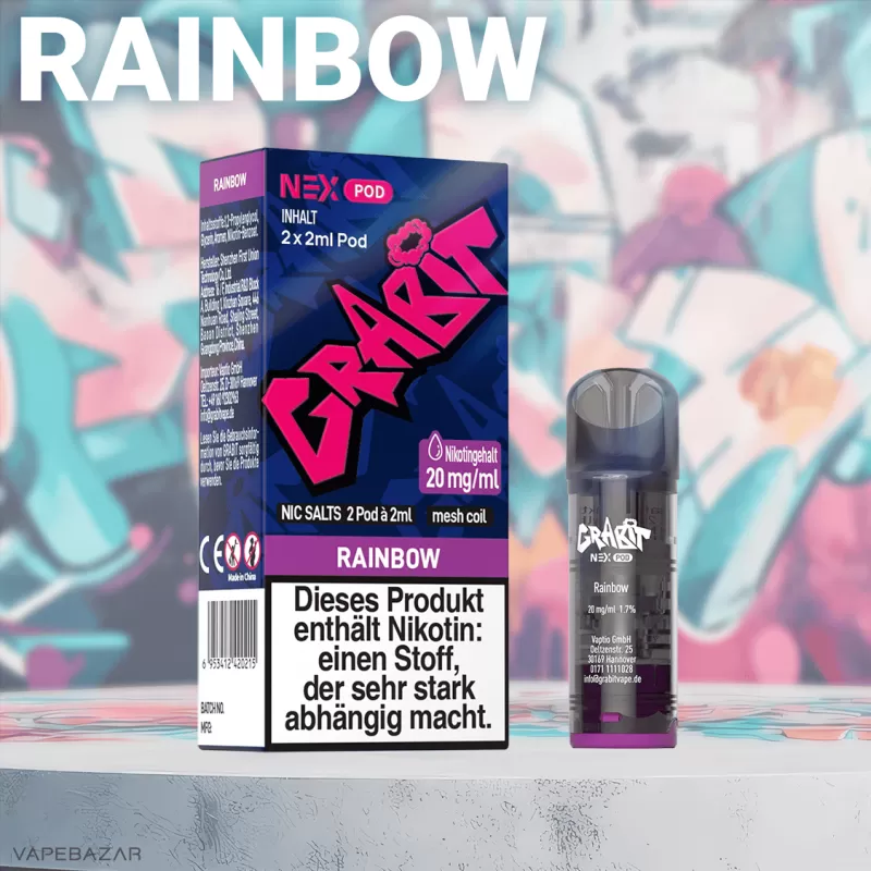 Grabit Nex Pods – Rainbow (2er Pack) (ELFA Kompatibel) - Image 2