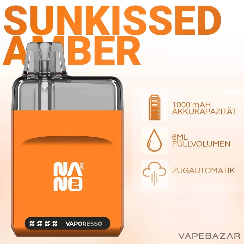 Vaporesso Eco Nano 2 – Sunkissed Amber - Image 2