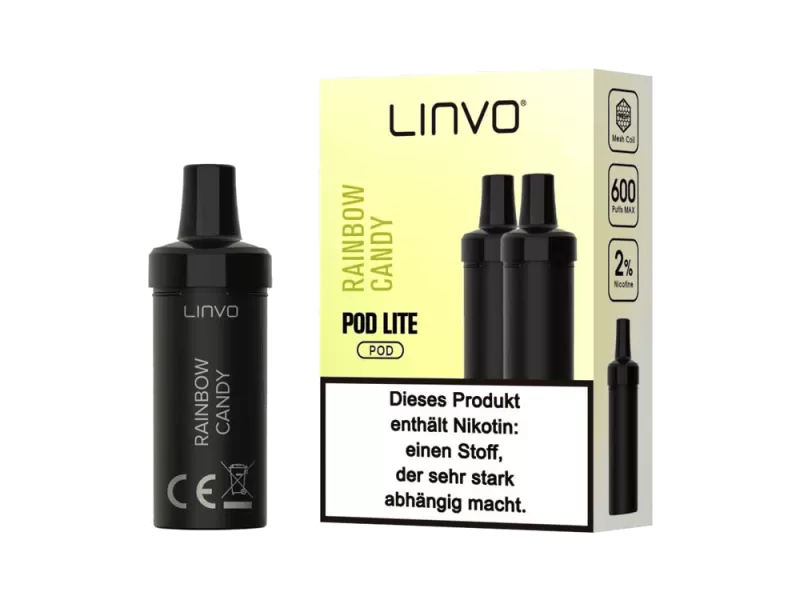 Linvo Pod Lite Cartridge – Rainbow Candy Prefilled Liquid – 2er Pack