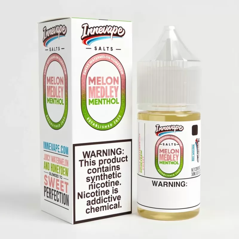 Melon Medley Menthol SALT 30mL – Innevape Pod-Based E-Liquid