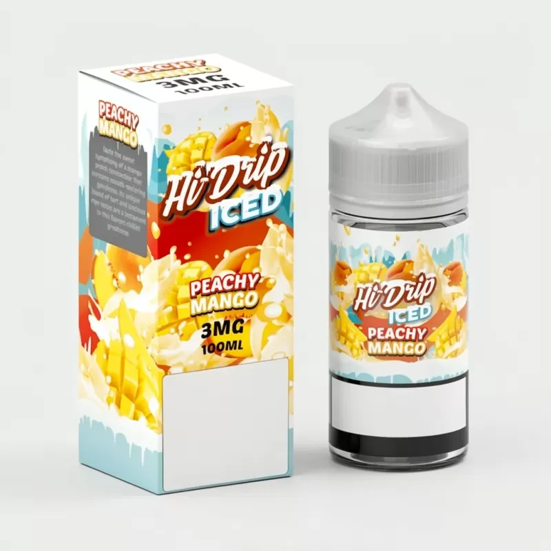 Peachy Mango ICED – Hi Drip – 100mL Made in USA Vape Juice