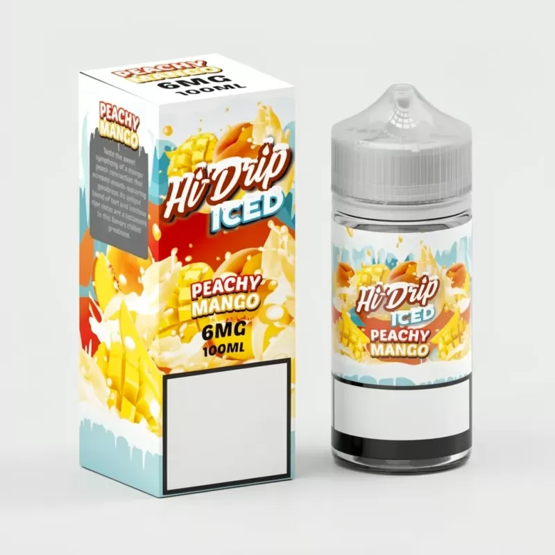 Peachy Mango ICED – Hi Drip – 100mL Made in USA Vape Juice - Image 2