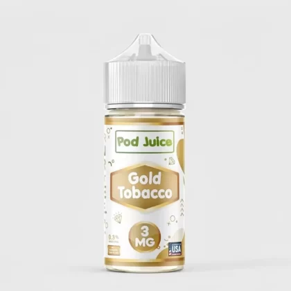 Gold Tobacco – Pod Juice – 100mL Freebase Nicotine eJuice