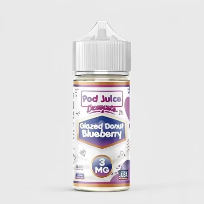 Glazed Donut Blueberry – Pod Juice – 100mL 70% VG E-Liquid