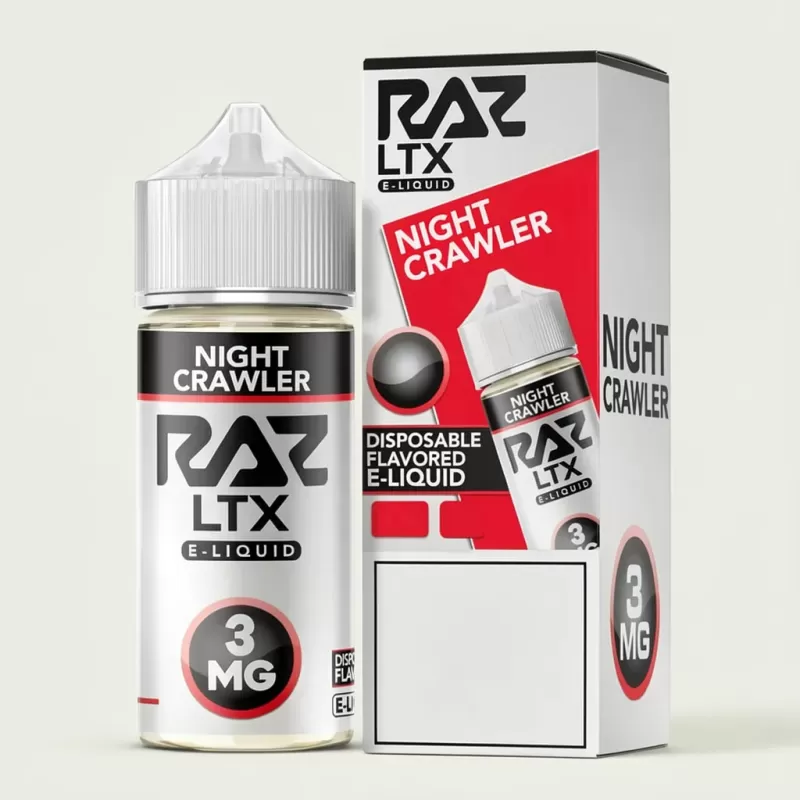 Night Crawler – Pod Juice x RAZ LTX – 100mL Freebase Vape