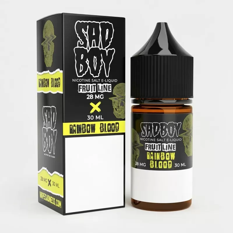 Rainbow Blood SALT – Sadboy – 30mL Made in USA E-Liquid