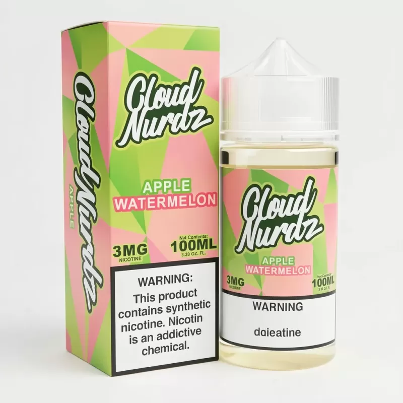 Apple Watermelon – Cloud Nurdz – 100mL – 70% VG E-Liquid