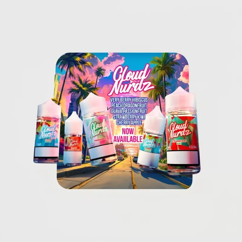 Apple Watermelon – Cloud Nurdz – 100mL – 70% VG E-Liquid - Image 3