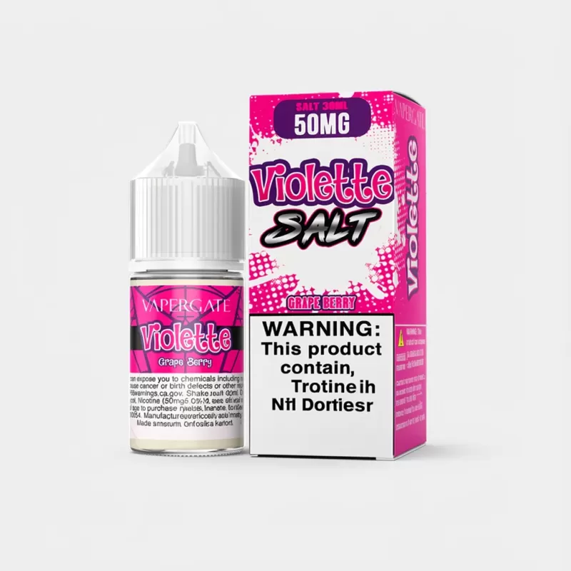 Violette SALT – Vapergate – 30mL Salt Nicotine Grape Soda - Image 2