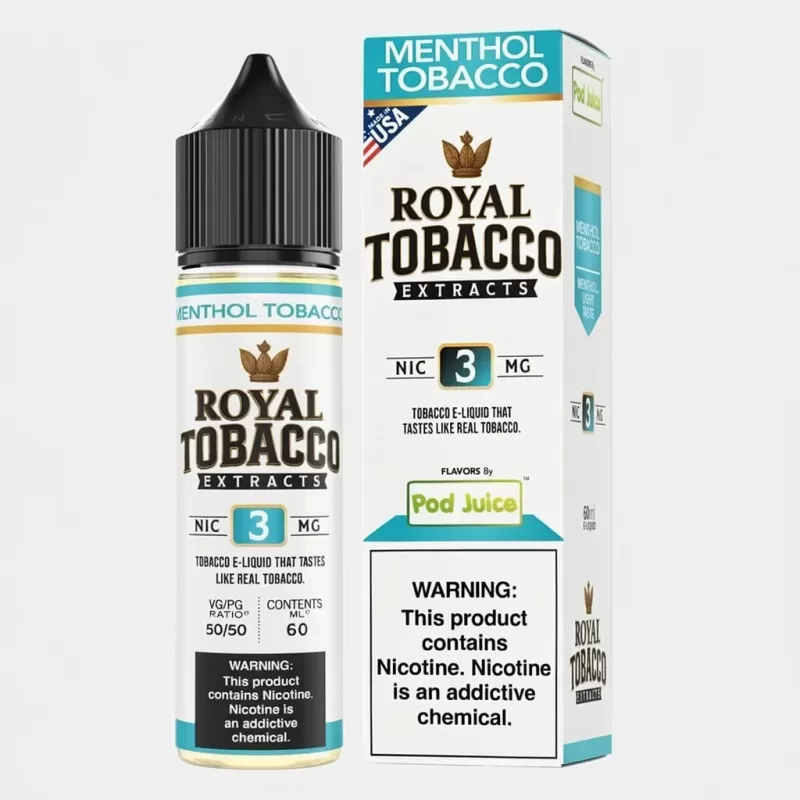 Pod Juice x Royal Tobacco Extracts Menthol Tobacco Freebase