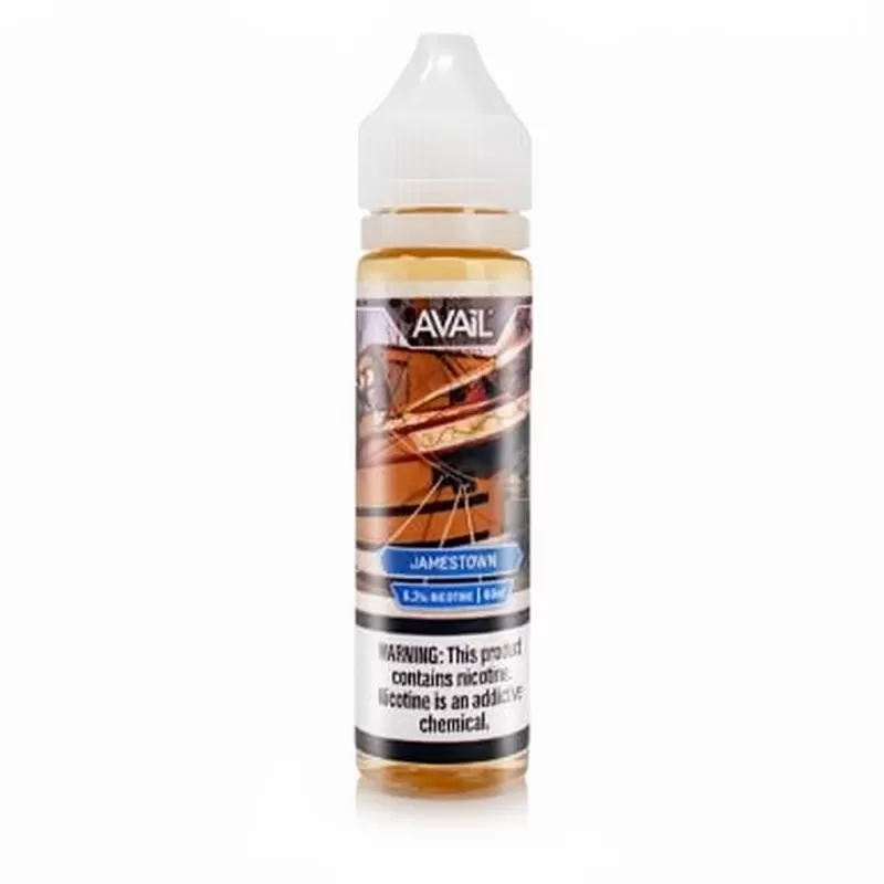 Jamestown – AVAIL Vapor – 60mL Made in USA Virginia Tobacco