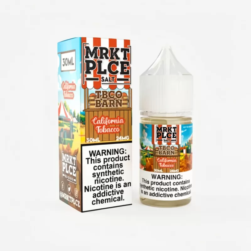 California Tobacco SALT – MRKT PLCE – 30mL Made in USA Vape