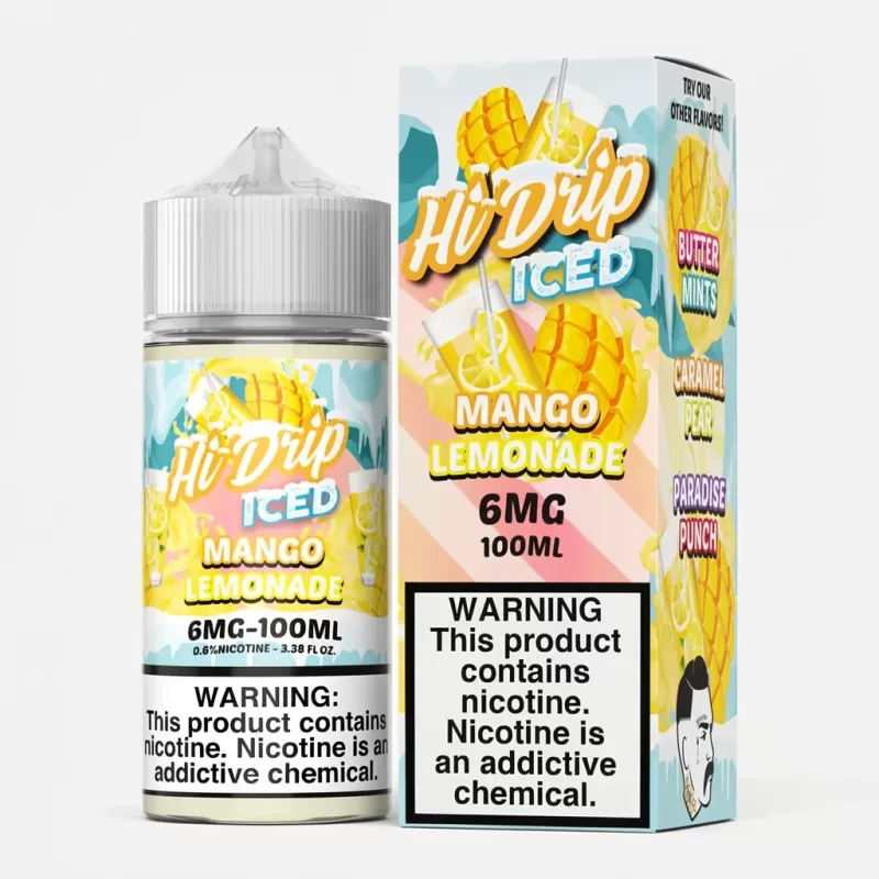 Mango Lemonade ICED – Hi Drip – 100mL – Icy Vape Juice - Image 2