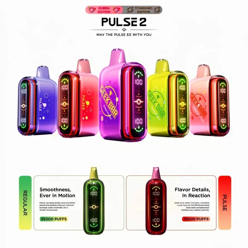 Geek Bar Pulse 2 25K Hubba Edition Dual Mesh Disposable Vape - Image 3