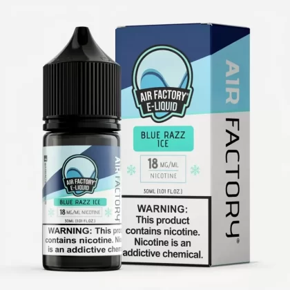 Blue Razz ICE SALT – Air Factory E-Liquids – 30mL 50%VG Vape
