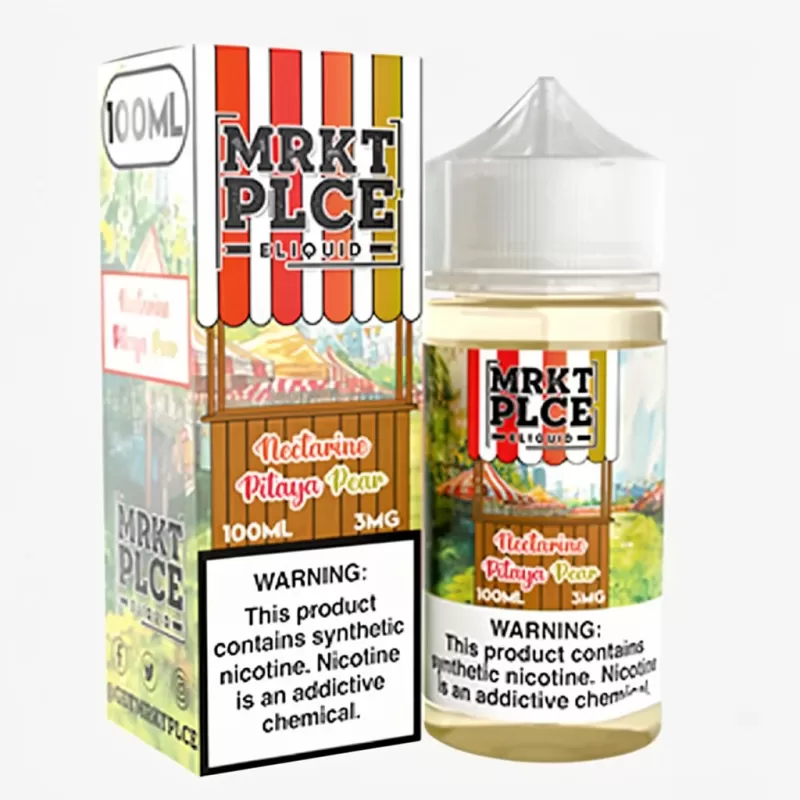 Nectarine Pitaya Pear by MRKT PLCE – 100mL 70% VG Vape Juice