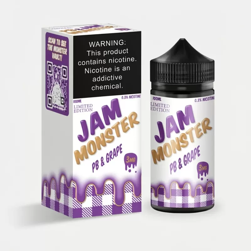 PB And Grape – Jam Monster – 100mL – Made in USA e-liquid