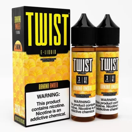 Twist e-Liquids Banana Amber eJuice | 120mL (2x60mL)
