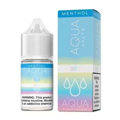 Aqua Menthol Salt Drops eJuice | 30mL
