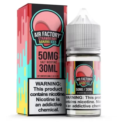 Air Factory Salt Strawberry Banana Iced eJuice | 50mg