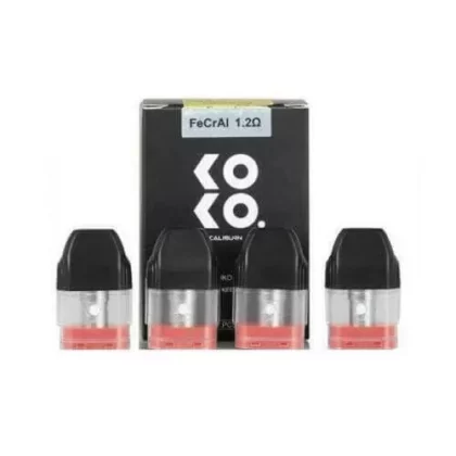 100% Genuine Uwell Caliburn KoKo Replacement Pod – 4 Pcs 1.2Ω Pods