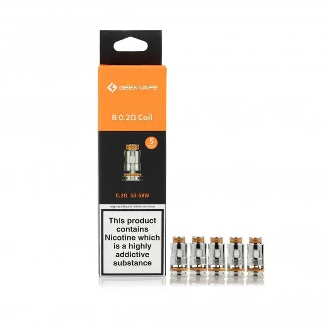 GEEKVAPE B SERIES COILS 0.2Ω 5 pack, 50-58W