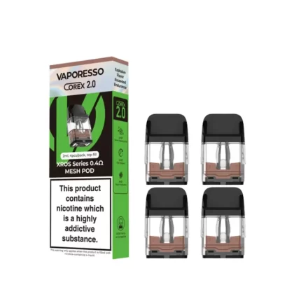 Vaporesso XROS Corex Pods 2.0 (4 Pack) – 0.4Ω Refillable Vape Pods