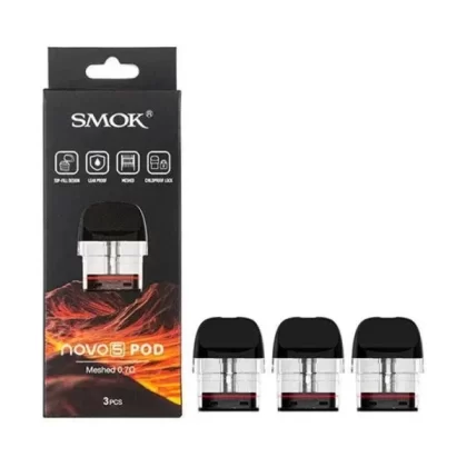 Smok Novo 5 0.7Ω Replacement Pods – Pack of 3