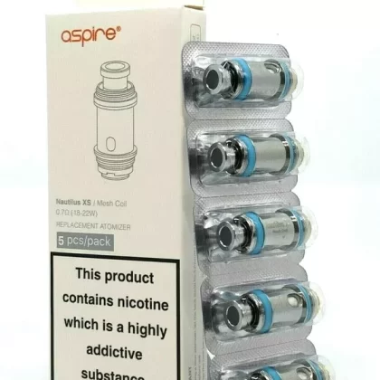 Genuine Aspire Nautilus XS 0.7Ω Mesh Replacement Coils Head Pack of 5x