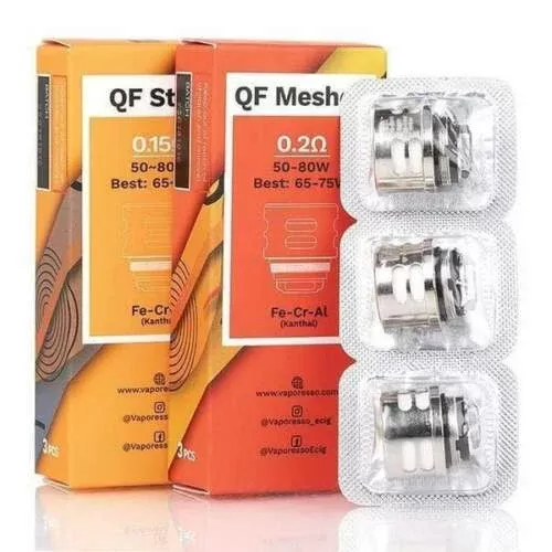 Vaporesso SKRR Tank Coils – QF Meshed 0.2Ω or QF Strip | Pack of 3x