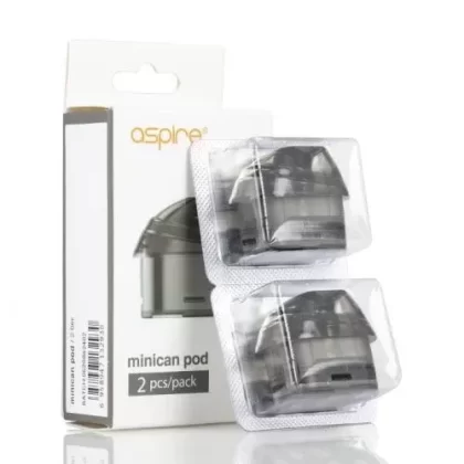 ASPIRE MINICAN PODS, Replacement Vape Pods, 2pk, 2ml, 1.2Ω Mesh