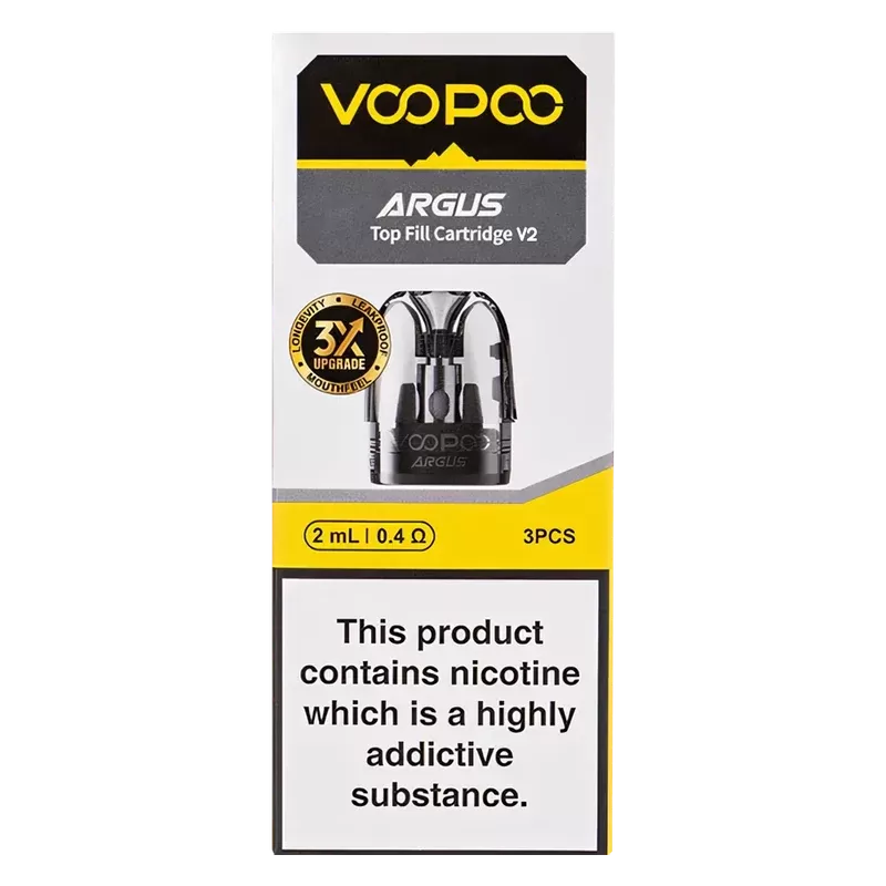 Voopoo Argus -Fill V2 Pods (2ml, 3 Pack) – 0.4Ω / 0.7Ω / 1.0Ω