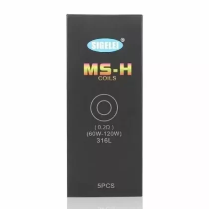SIGELEI MS 0.25Ω & MS-M 0.2Ω & MS-H 0.2Ω Coils (40-80w) Pack Of 5
