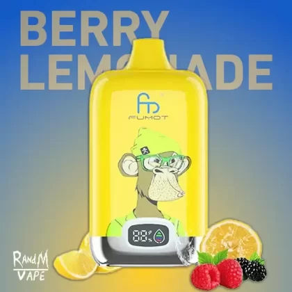 FUMOT Berry Lemonade RandM Tornado 12000 Disposable Vape Digital Box