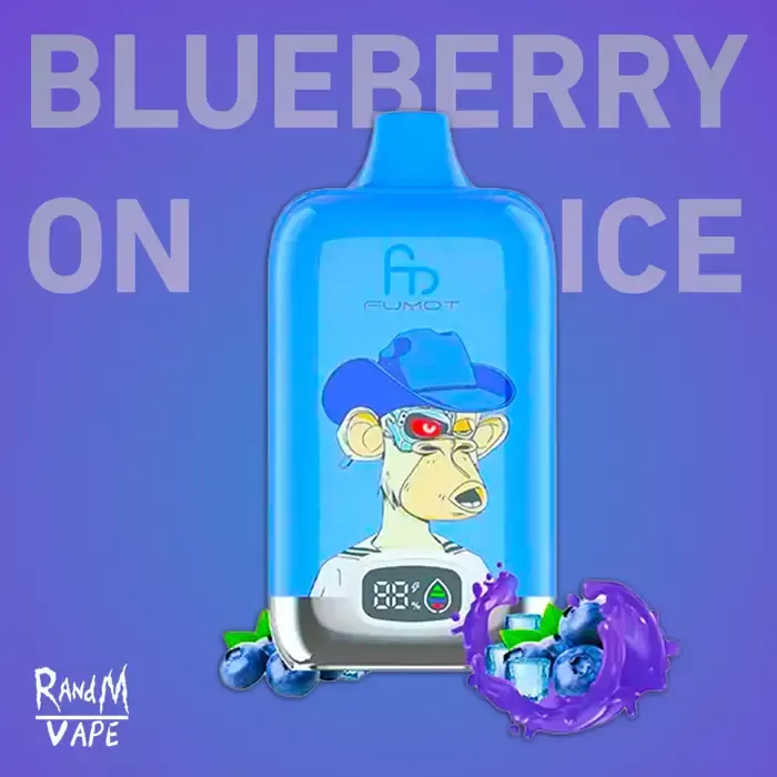 FUMOT Blueberry on ice fumot RandM Tornado 12000 Disposable Vapes