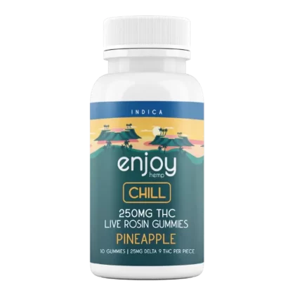Enjoy Hemp Live Rosin Mega Dose Delta 9 THC 250mg Gummies for Chill