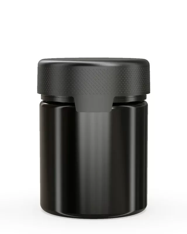 CHUBBY GORILLA | Child Resistant Black Plastic Aviator XL Container w/