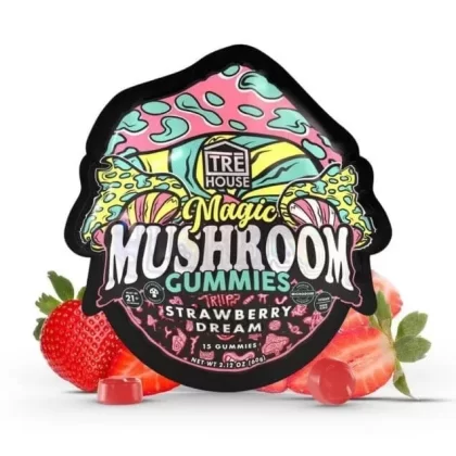 TreHouse Magic Mushroom Gummies – Strawberry Dream