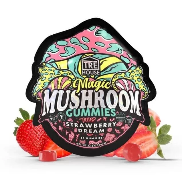 TreHouse Magic Mushroom Gummies – Strawberry Dream
