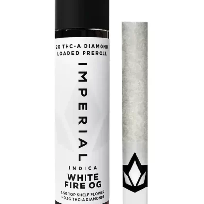 White Fire OG Imperial THCA Diamond Loaded Pre-Roll 2G
