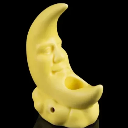 Art of Smoke Moon Ceramic Hand Pipe